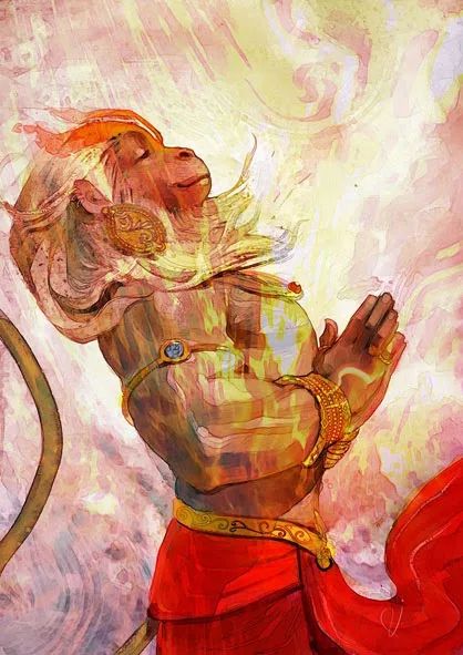 Lord Hanumana HD Painting