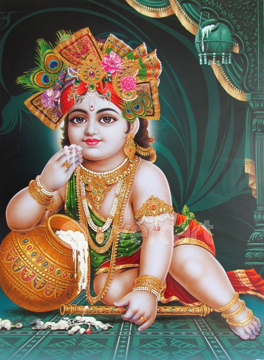 Makhanchor Lord Krishna Pictures