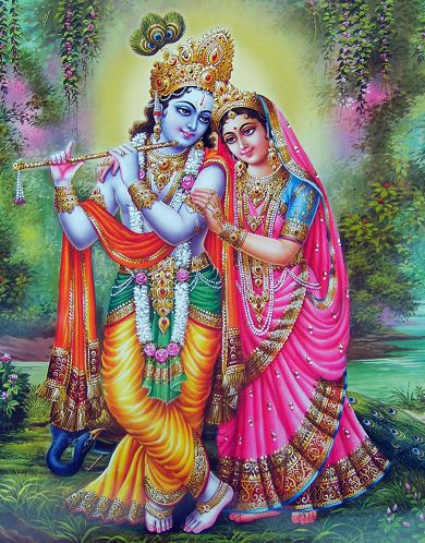 Pictures of Radha and Krishna Bhagwan