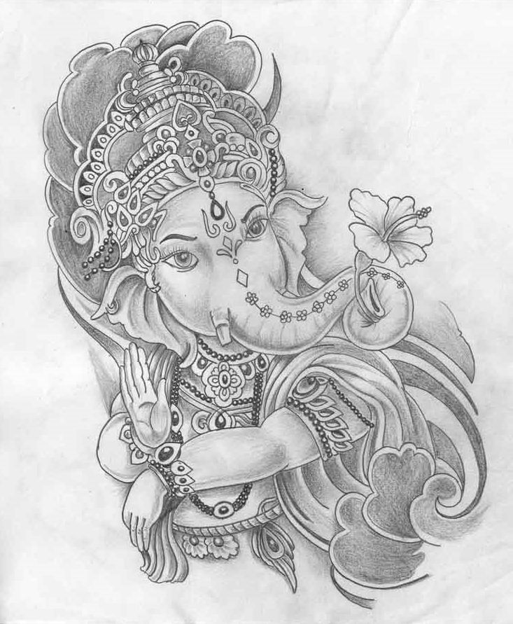 Shri Ganesh Photos Sketch