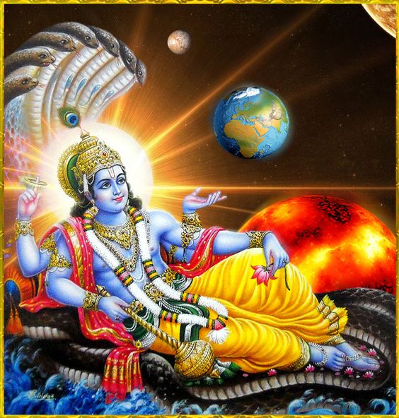 Universal God Vishnu Bhagwan on Sheshnag