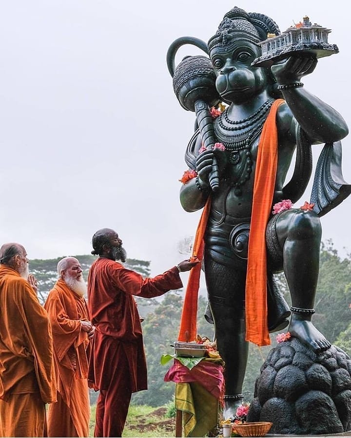 Bajrangbali Hanuman Black Statue Picture