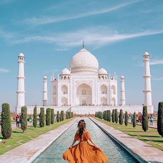 Beautiful Taj Mahal Great Indian Tourist Place Image