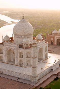 Taj Mahal Sky View Beautiful Wallpaper Image