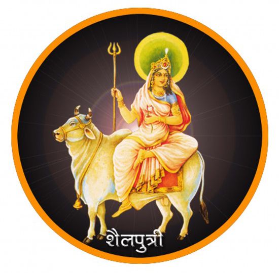 First Navratri Photo of Shailputri Devi Pooja