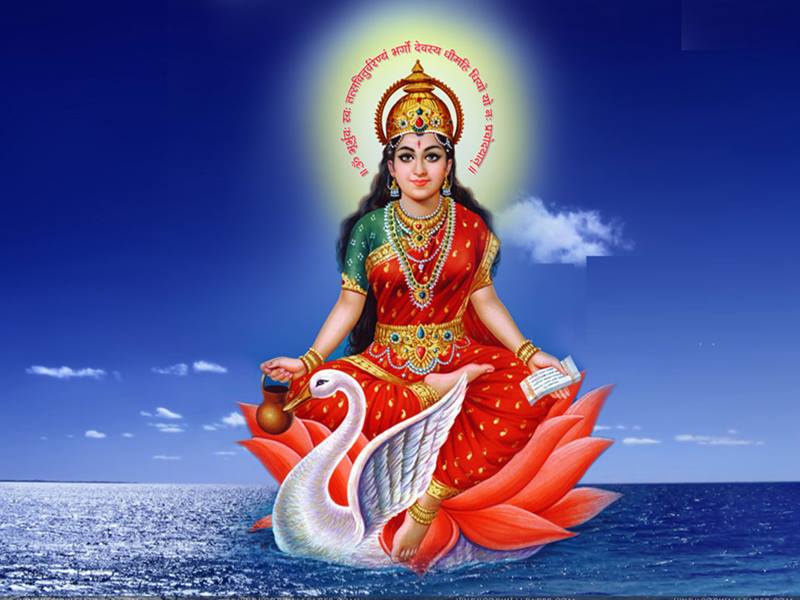 27+ Goddess Gayatri Mata Photos Images HD Wallpapers - Bhakti Photos