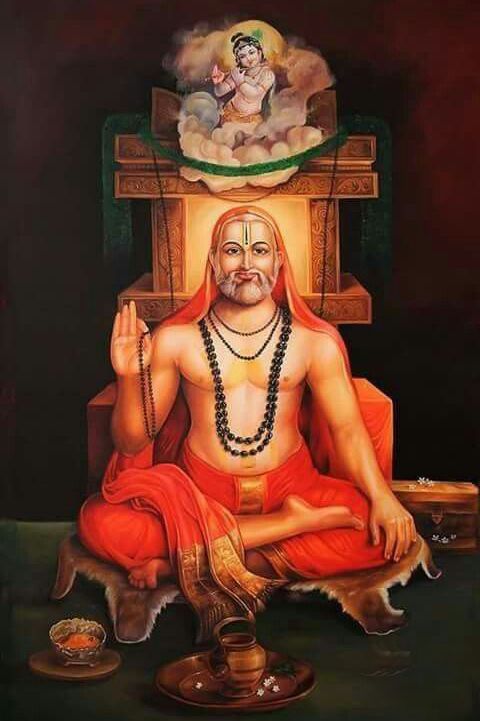 God Raghavendra Swamy with Krishna Image