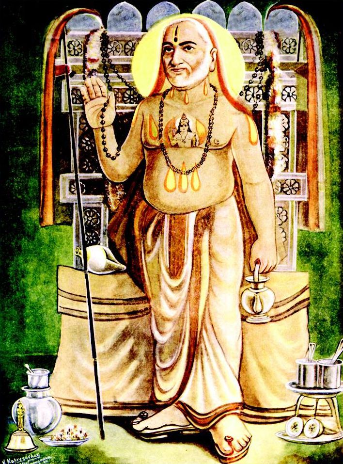 Guru Raghavendra Swamy Painting Image
