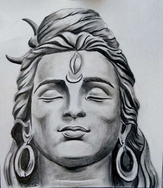 Drawing Of Lord Shankar  uPencilPerceptions