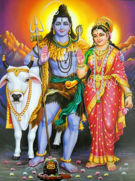 Shiv Shankar with Parvati Image