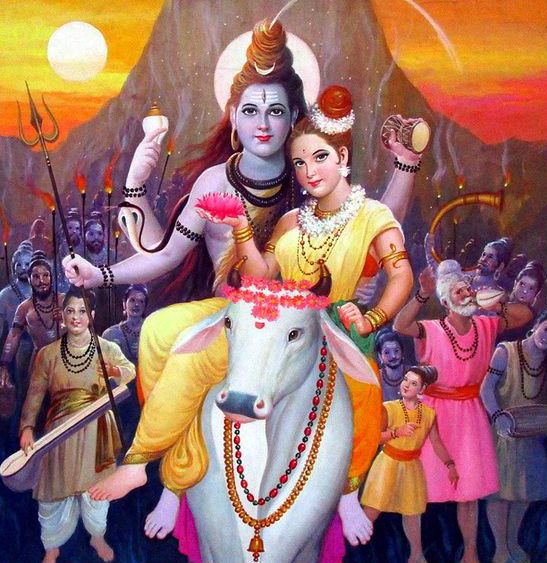 Shiv and Goddess Parvati Marriage Image