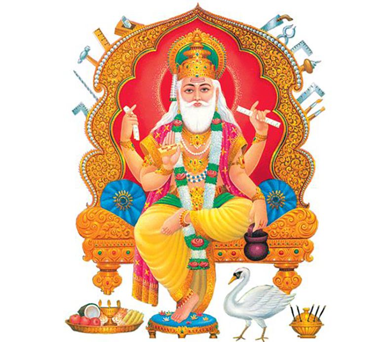 God Vishwakarma Murti Image Download hd Wallpaper