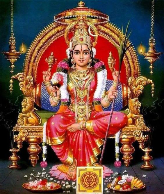 Lalita Devi Goddess Image with four arms