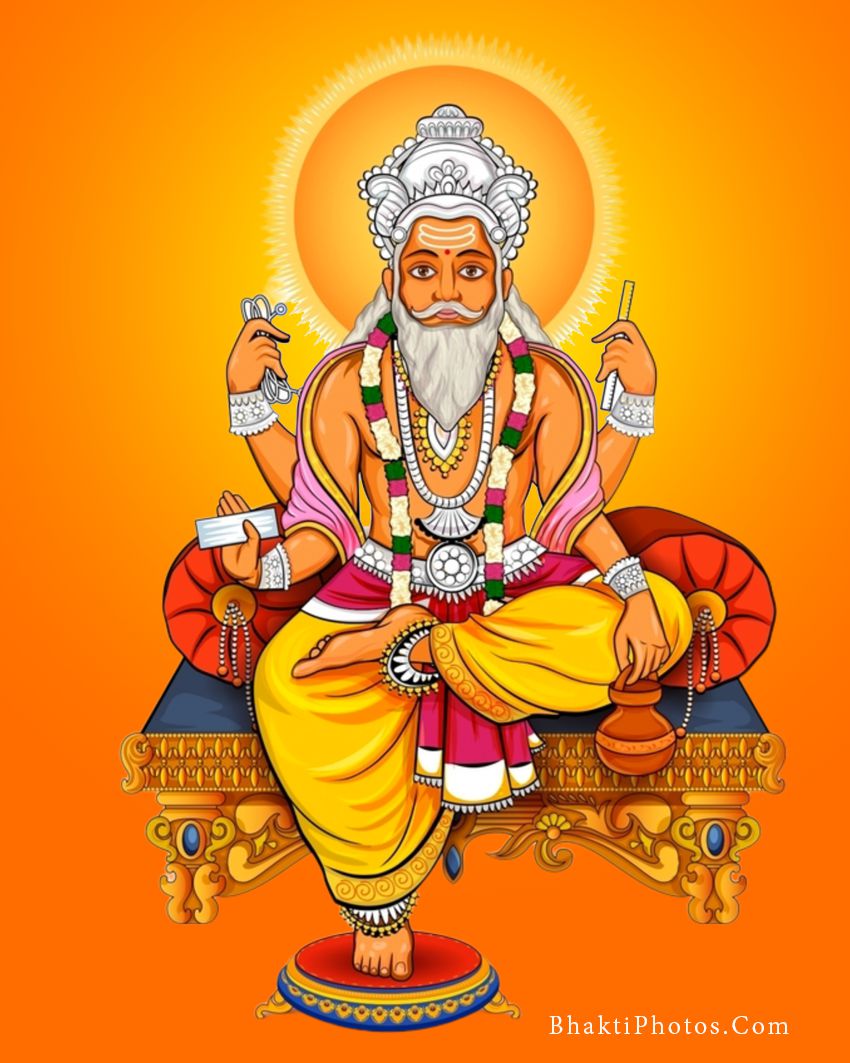 Lord Vishwakarma, Bhagwan Vishwakarma, Engineer God, Vishwakarma Puja Image