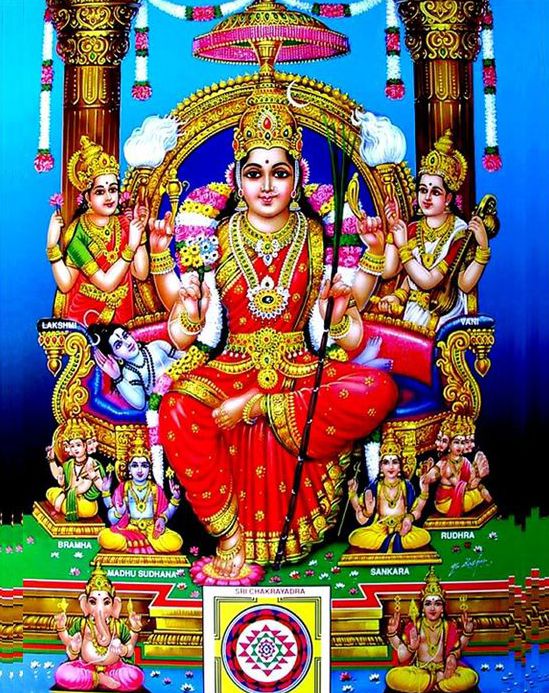 Sri Lalita Tripura Sundari Goddess Photo