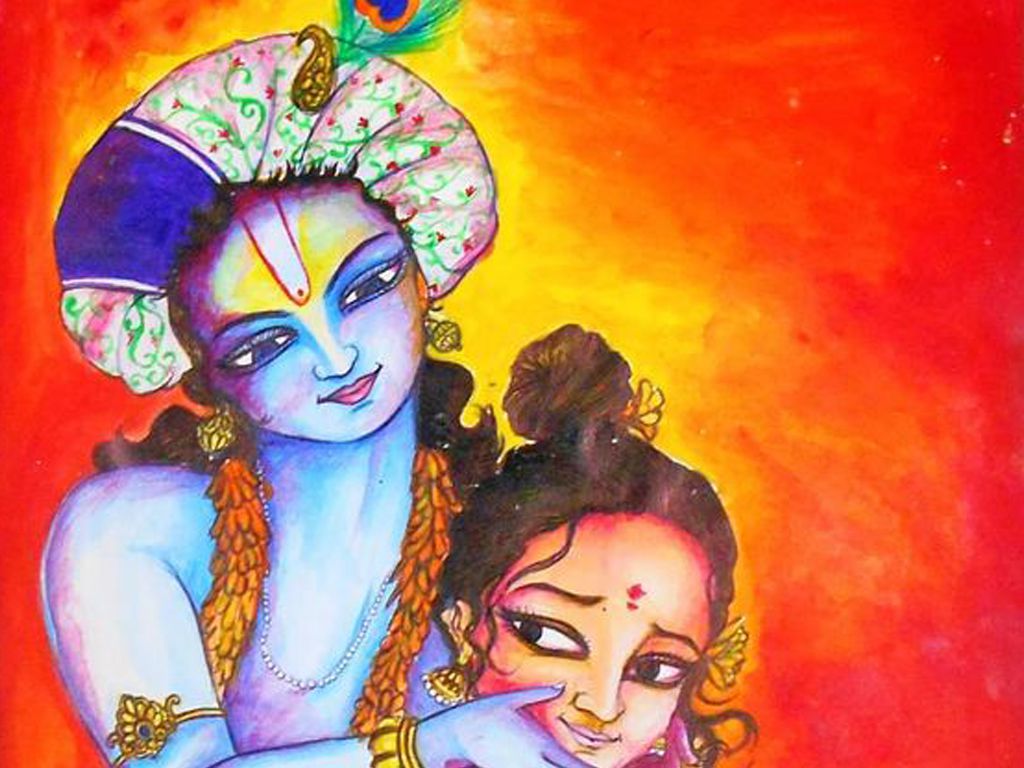 Happy Holi Radha Krishna DP Pic Download