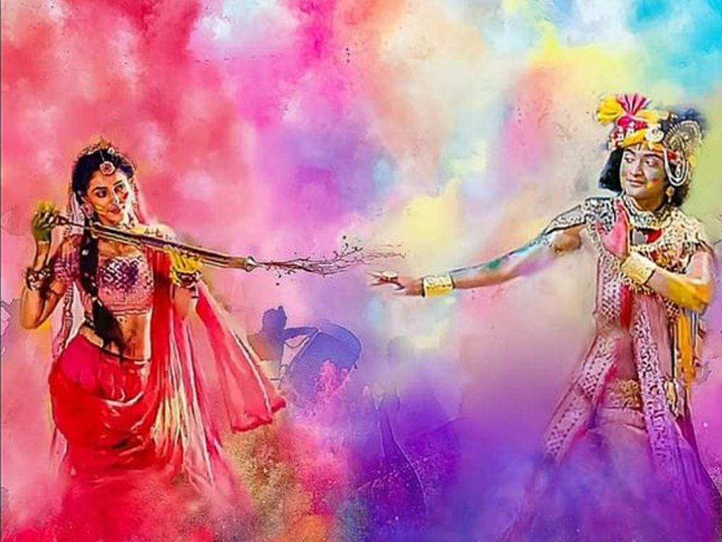 HD Radha Krishna Holi Images 2023 Wallpapers Free Download - Bhakti Photos