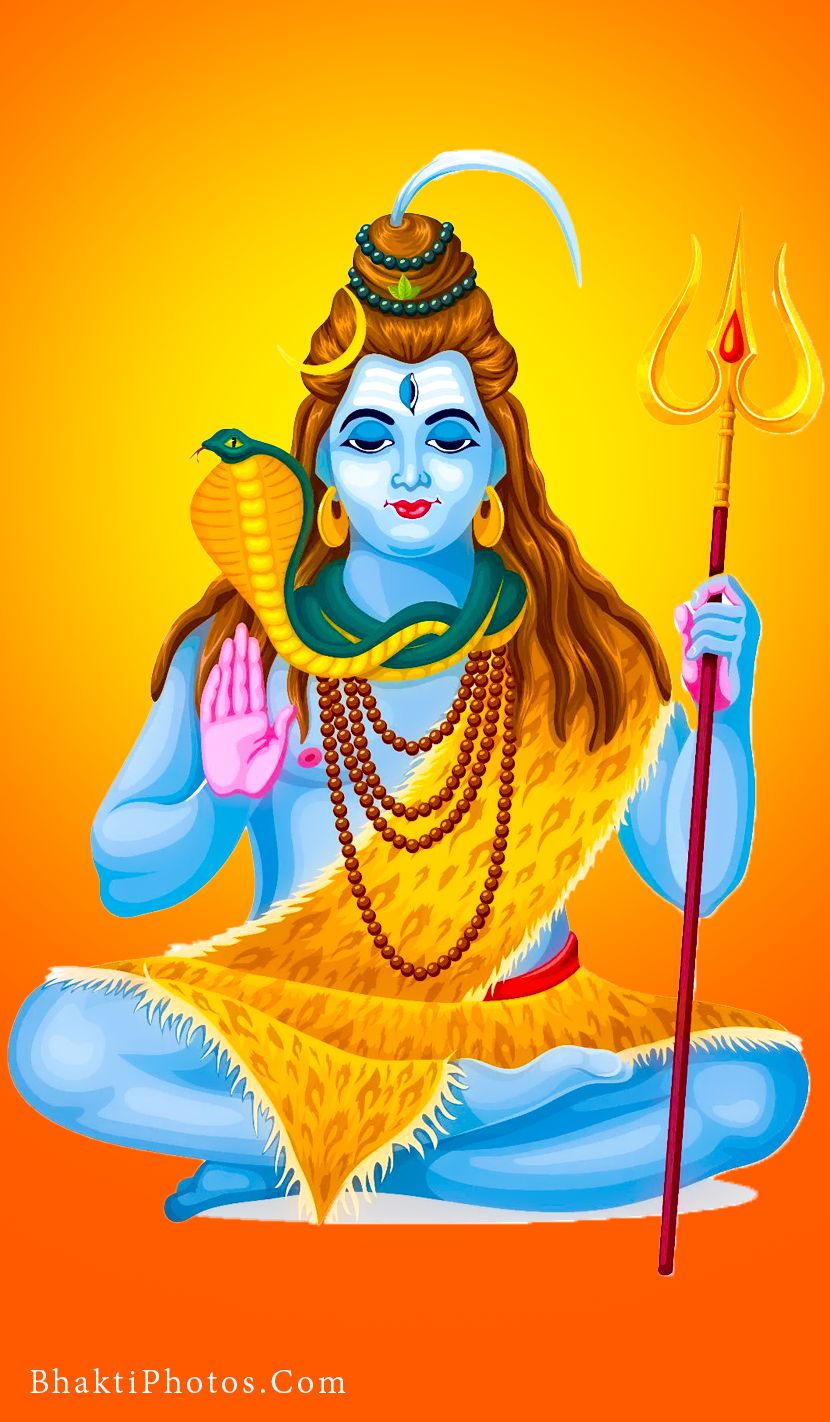 Lord Shiva, Trident, Snake, Jata Ganga, Bholenath, Shankar, God, Shiv Ji HD Wallpaper