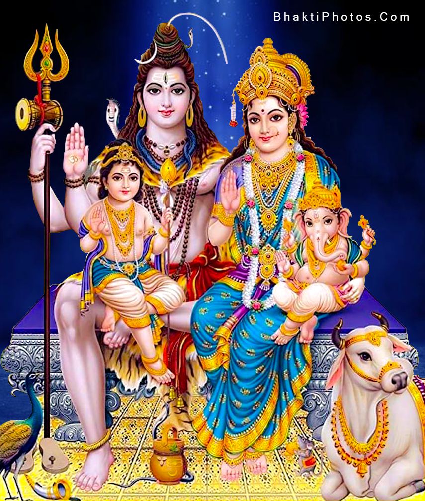 148+ God Shiv Parivar Images | Shiv Parvati Family Wallpapers ...